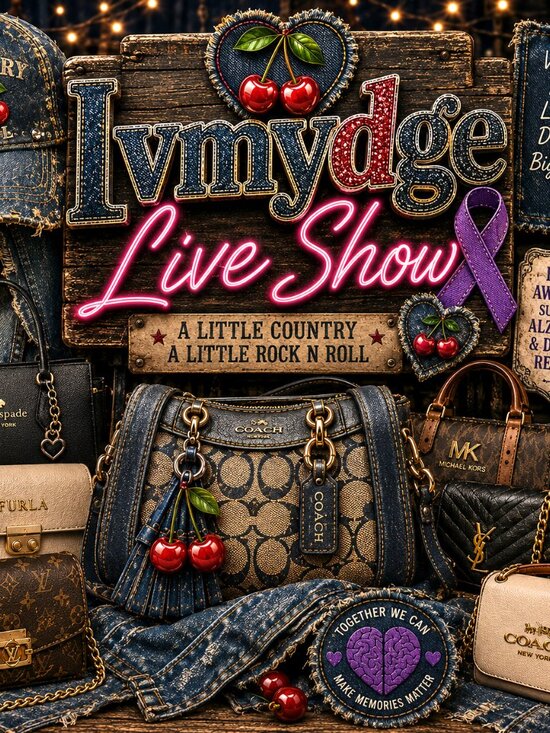 @lvmydge Handbags - Come Join Us!!! Nicole Is Live ~ Show Flyer.....